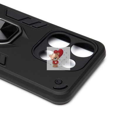 Чехол-накладка для Tecno Spark Go (черный) - SGP001 противоударный