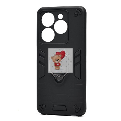 Чехол-накладка для Tecno Spark Go 2024 (черный) - SGP001 противоударный