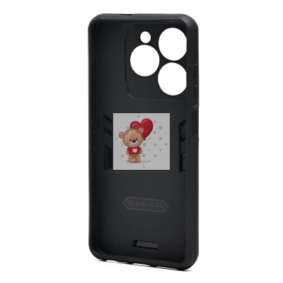 Чехол-накладка для Tecno Spark Go 2024 (черный) - SGP001 противоударный