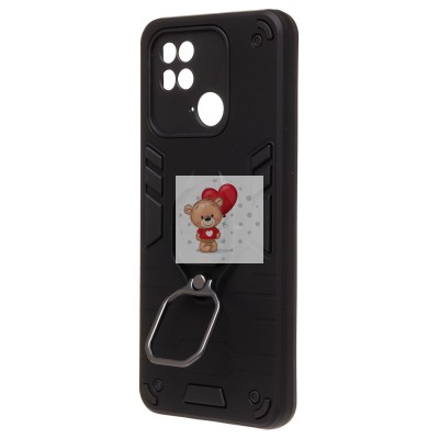 Чехол-накладка для Xiaomi Poco C40 (черный) - SGP001 противоударный