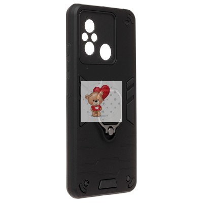 Чехол-накладка для Xiaomi Redmi 12C (черный) - SGP001 противоударный