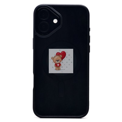 Чехол-накладка для Apple iPhone 16 Plus (черный) - SM004 SafeMag Чехол-накладка для Apple iPhone 16 Plus (черный) - SM004 SafeMag