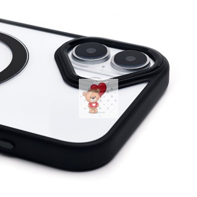 Чехол-накладка для Apple iPhone 16 Plus (черный) - SM004 SafeMag