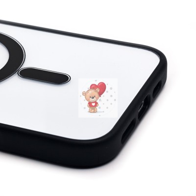 Чехол-накладка для Apple iPhone 16 Plus (черный) - SM004 SafeMag