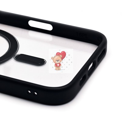 Чехол-накладка для Apple iPhone 16 Plus (черный) - SM004 SafeMag