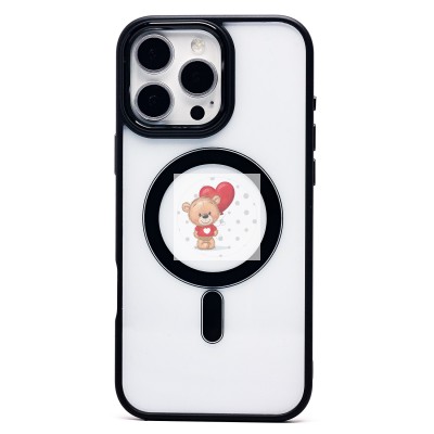 Чехол-накладка для Apple iPhone 16 Pro Max (черный) - SM004 SafeMag