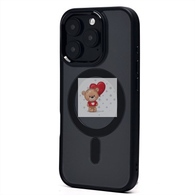 Чехол-накладка для Apple iPhone 16 Pro (черный) - SM004 SafeMag