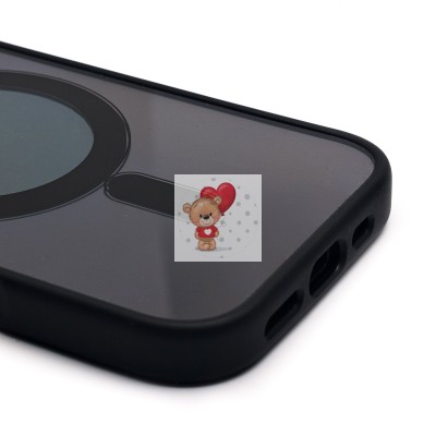 Чехол-накладка для Apple iPhone 16 Pro (черный) - SM004 SafeMag