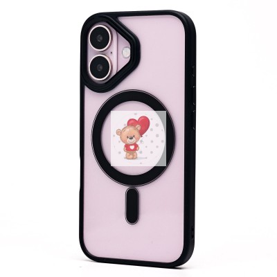 Чехол-накладка для Apple iPhone 16 (черный) - SM004 SafeMag Чехол-накладка для Apple iPhone 16 (черный) - SM004 SafeMag