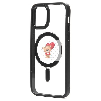 Чехол-накладка для Apple iPhone 12/iPhone 12 Pro (черный) - SM004 SafeMag Чехол-накладка для Apple iPhone 12/iPhone 12 Pro (черный) - SM004 SafeMag