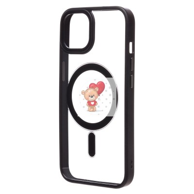 Чехол-накладка для Apple iPhone 13 (черный) - SM004 SafeMag