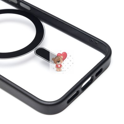 Чехол-накладка для Apple iPhone 13 (черный) - SM004 SafeMag