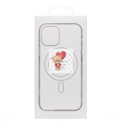 Чехол-накладка для Apple iPhone 13 (черный) - SM004 SafeMag