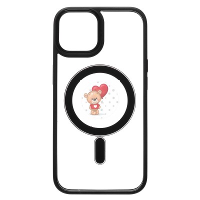 Чехол-накладка для Apple iPhone 14 (черный) - SM004 SafeMag Чехол-накладка для Apple iPhone 14 (черный) - SM004 SafeMag