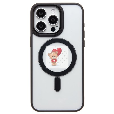 Чехол-накладка для Apple iPhone 15 Pro Max (черный) - SM004 SafeMag Чехол-накладка для Apple iPhone 15 Pro Max (черный) - SM004 SafeMag