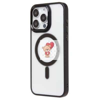 Чехол-накладка для Apple iPhone 15 Pro Max (черный) - SM004 SafeMag