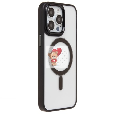 Чехол-накладка для Apple iPhone 15 Pro Max (черный) - SM004 SafeMag