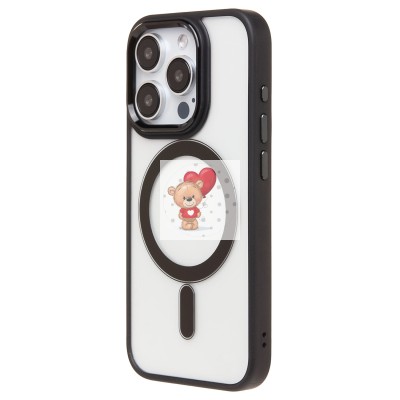 Чехол-накладка для Apple iPhone 15 Pro (черный) - SM004 SafeMag