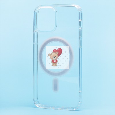 Чехол-накладка для Apple iPhone 12 (прозрачный) - SM006 SafeMag
