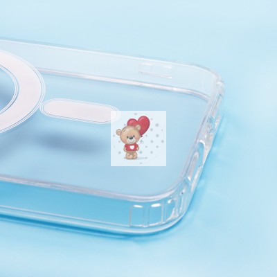 Чехол-накладка для Apple iPhone 12 (прозрачный) - SM006 SafeMag