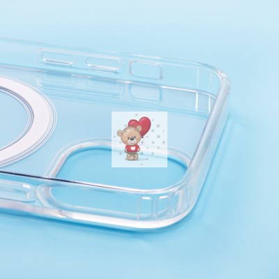 Чехол-накладка для Apple iPhone 12 (прозрачный) - SM006 SafeMag