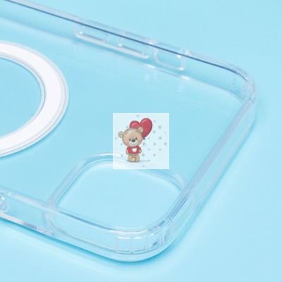 Чехол-накладка для Apple iPhone 14 Plus (прозрачный) - SM006 SafeMag