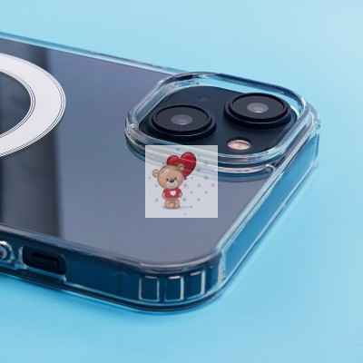 Чехол-накладка для Apple iPhone 15 Plus (прозрачный) - SM006 SafeMag