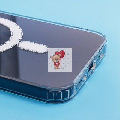 Чехол-накладка для Apple iPhone 15 Plus (прозрачный) - SM006 SafeMag