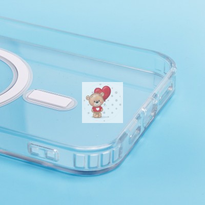 Чехол-накладка для Apple iPhone 15 Plus (прозрачный) - SM006 SafeMag