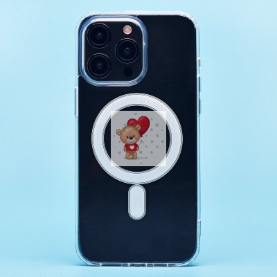 Чехол-накладка для Apple iPhone 15 Pro Max (прозрачный) - SM006 SafeMag Чехол-накладка для Apple iPhone 15 Pro Max (прозрачный) - SM006 SafeMag