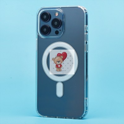 Чехол-накладка для Apple iPhone 15 Pro Max (прозрачный) - SM006 SafeMag Чехол-накладка для Apple iPhone 15 Pro Max (прозрачный) - SM006 SafeMag