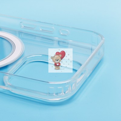 Чехол-накладка для Apple iPhone 15 Pro (прозрачный) - SM006 SafeMag