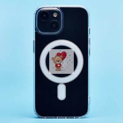Чехол-накладка для Apple iPhone 15 (прозрачный) - SM006 SafeMag Чехол-накладка для Apple iPhone 15 (прозрачный) - SM006 SafeMag