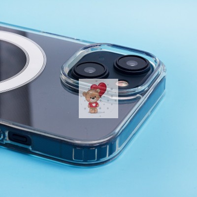 Чехол-накладка для Apple iPhone 15 (прозрачный) - SM006 SafeMag