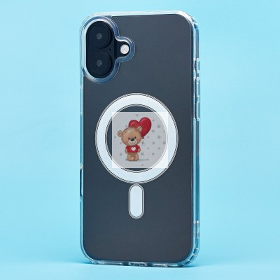 Чехол-накладка для Apple iPhone 16 Plus (прозрачный) - SM006 SafeMag