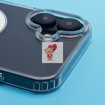 Чехол-накладка для Apple iPhone 16 Plus (прозрачный) - SM006 SafeMag