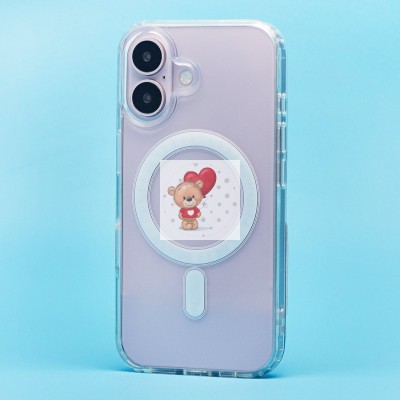 Чехол-накладка для Apple iPhone 16 (прозрачный) - SM006 SafeMag Чехол-накладка для Apple iPhone 16 (прозрачный) - SM006 SafeMag