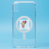 Чехол-накладка для Apple iPhone XS Max (прозрачный) - SM006 SafeMag