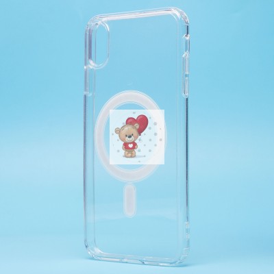 Чехол-накладка для Apple iPhone XS Max (прозрачный) - SM006 SafeMag