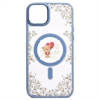 Чехол-накладка для Apple iPhone 14 Plus - (002) (голубой) - SM015 SafeMag Чехол-накладка для Apple iPhone 14 Plus - (002) (голубой) - SM015 SafeMag