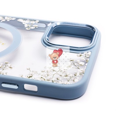 Чехол-накладка для Apple iPhone 14 Plus - (002) (голубой) - SM015 SafeMag Чехол-накладка для Apple iPhone 14 Plus - (002) (голубой) - SM015 SafeMag