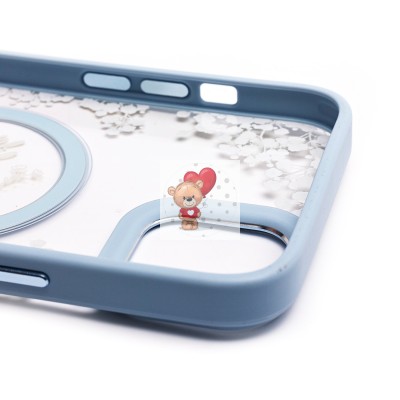 Чехол-накладка для Apple iPhone 14 Plus - (002) (голубой) - SM015 SafeMag Чехол-накладка для Apple iPhone 14 Plus - (002) (голубой) - SM015 SafeMag