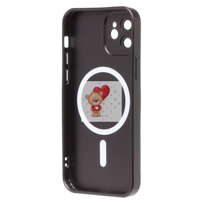 Чехол-накладка для Apple iPhone 12 (черный) - SM020 Matte SafeMag