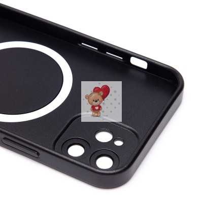 Чехол-накладка для Apple iPhone 12 (черный) - SM020 Matte SafeMag