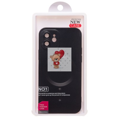 Чехол-накладка для Apple iPhone 12 (черный) - SM020 Matte SafeMag