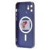 Чехол-накладка для Apple iPhone 12 (темно-синий) - SM020 Matte SafeMag