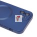 Чехол-накладка для Apple iPhone 12 (темно-синий) - SM020 Matte SafeMag