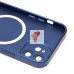 Чехол-накладка для Apple iPhone 12 (темно-синий) - SM020 Matte SafeMag