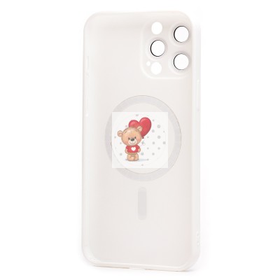 Чехол-накладка для Apple iPhone 13 Pro Max (белый) - SM020 Matte SafeMag