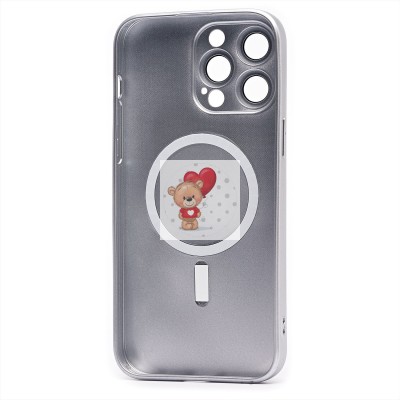 Чехол-накладка для Apple iPhone 14 Pro Max (титановый) - SM020 Matte SafeMag